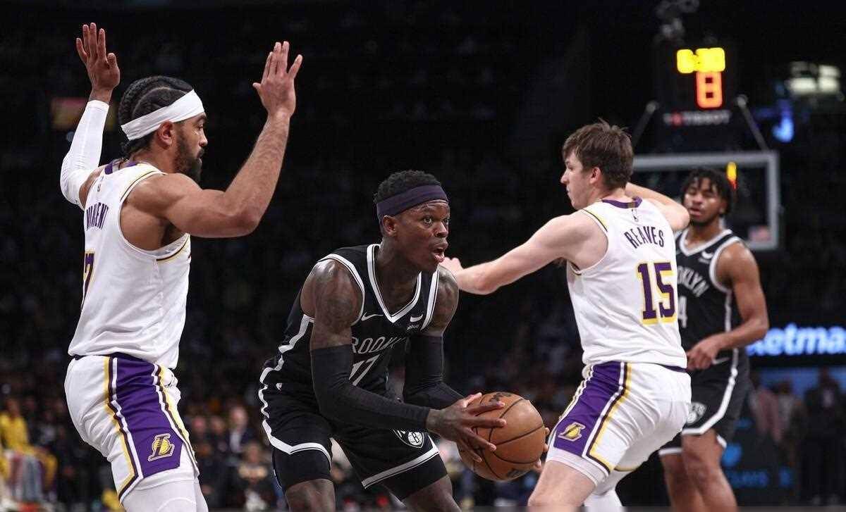 湖人击败篮网追平季后赛